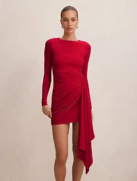Susie Draped Jersey Mini Dress