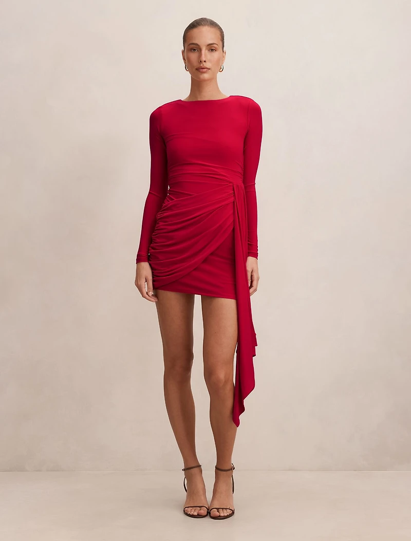 Susie Draped Jersey Mini Dress