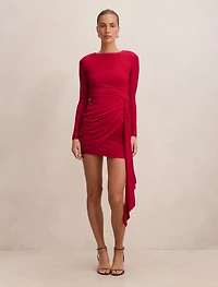 Susie Draped Jersey Mini Dress