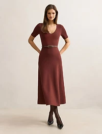 Celia Short Sleeve Midi Dress