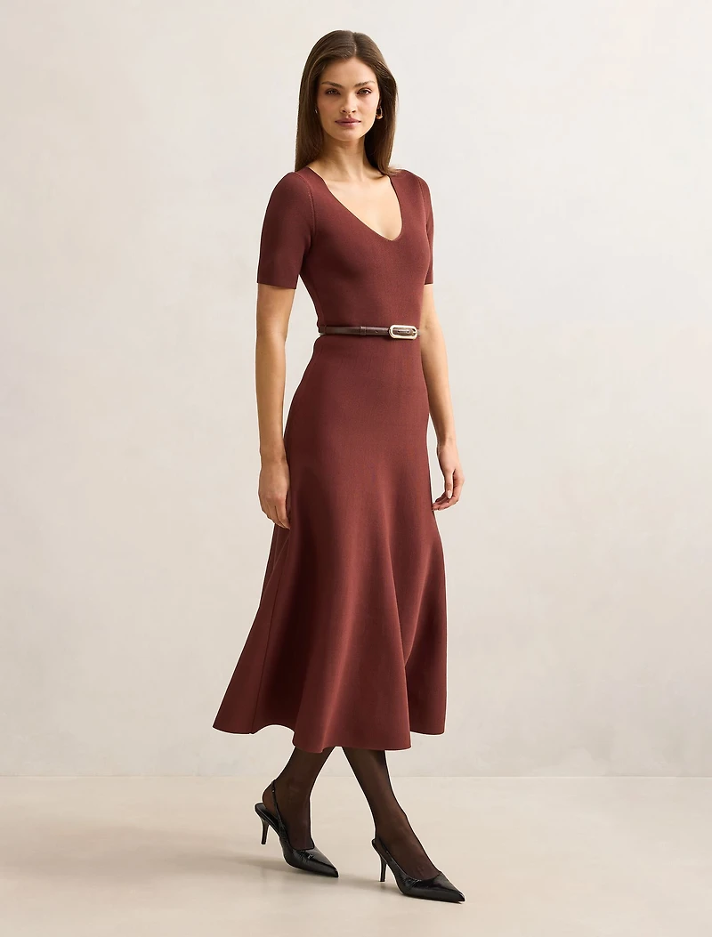 Celia Short Sleeve Midi Dress