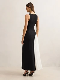 Candace Halter Contrast Maxi