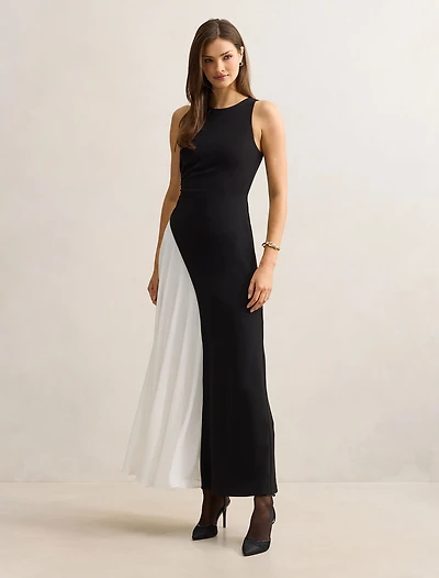 Candace Halter Contrast Maxi