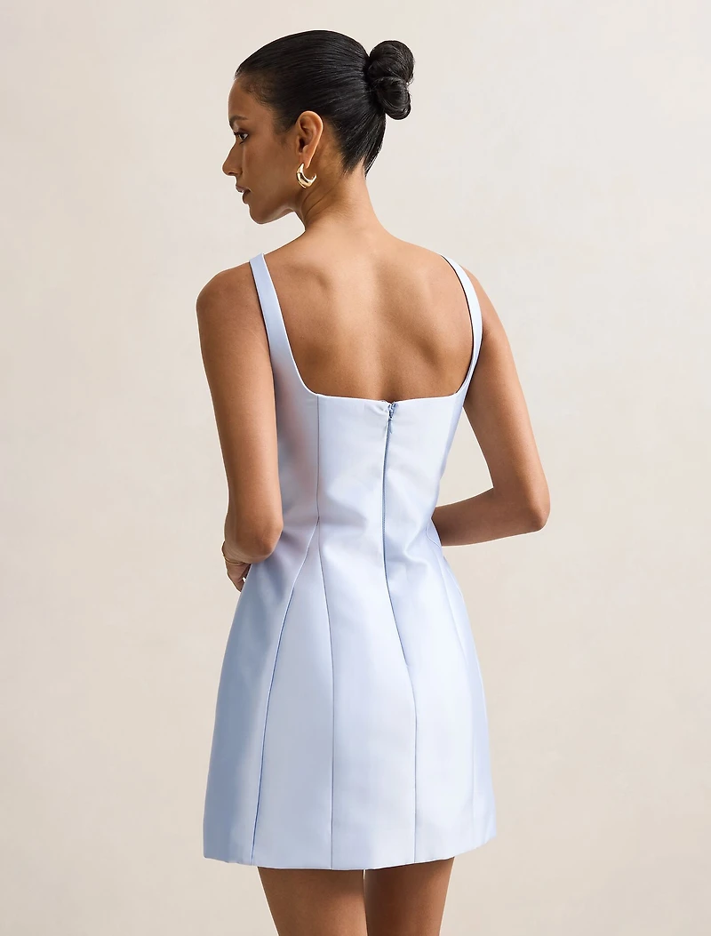 Kaitlyn Petite Structured Satin Mini