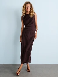 Enola Lace Midi Skirt