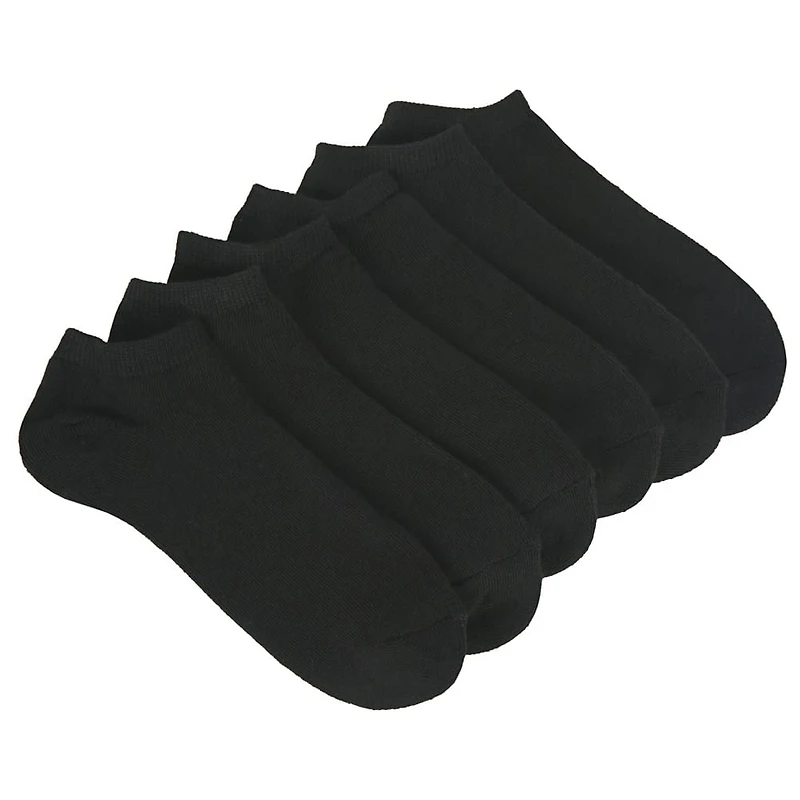 Men's 6 Pack Medium Performance No Show Socks