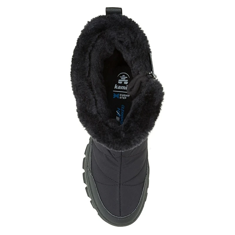 Women's Kamik Snowdon Zip Front Water Proof Weather Boot