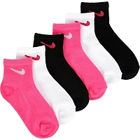 Kids' 6 Pack Youth X-Small Ankle Socks