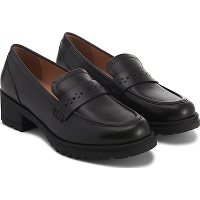 Women's Corrinne Leather Lug Penny Loafer