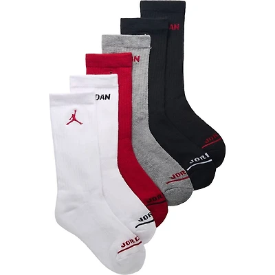 Kids' 6 Pack Youth Medium Jordan Legend Crew Socks
