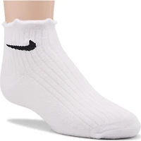 Kids' 6 Pack Youth X-Small Lettuce Edge Ankle Socks