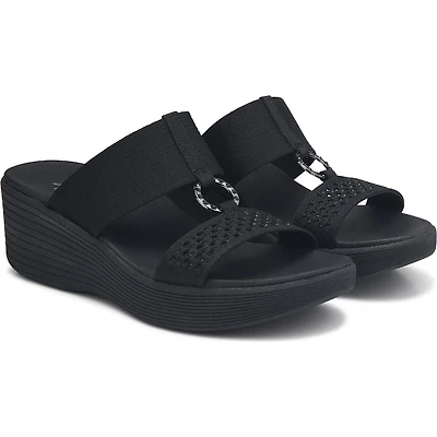 Women's Parallel Lite Knit Cut Out Slip-On Wedge Sandal