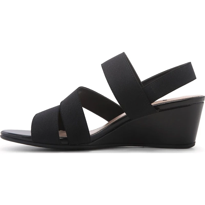 Women's Anna Elastic Strap Wedge Sandal