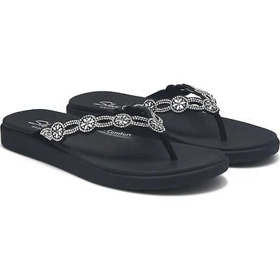 Women's Meditation Luxe Rhinestone Flip Flop