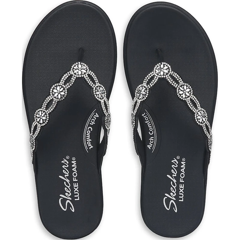 Women's Meditation Luxe Rhinestone Flip Flop