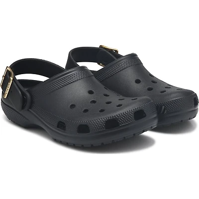 Classic Metal Buckle Clog