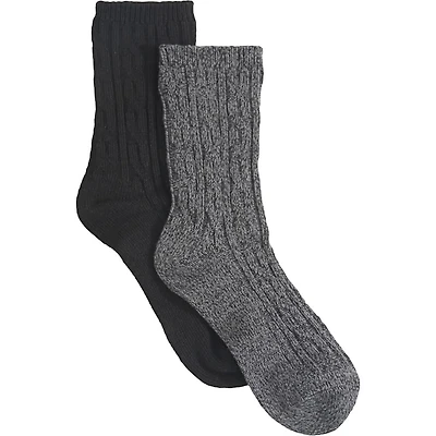 Kids' 2 Pack Super Soft Crew Socks