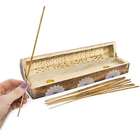 Wooden incense Box With 10 Sticks