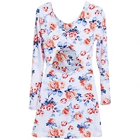 Juniors Skater Dress - White Floral