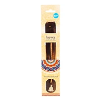 Wooden incense Holder With Gold Emblem