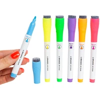 Neon Dry Erase Markers w/ Erasers 6-Count