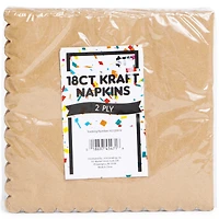 Brown Kraft Napkins 18-Count