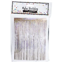 Mylar Silver Shimmer Party Backdrop 48in x 60in