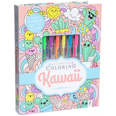 Kawaii Kaleidoscope Coloring Book