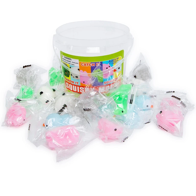 Squishy Mochi 16-Piece Bucket