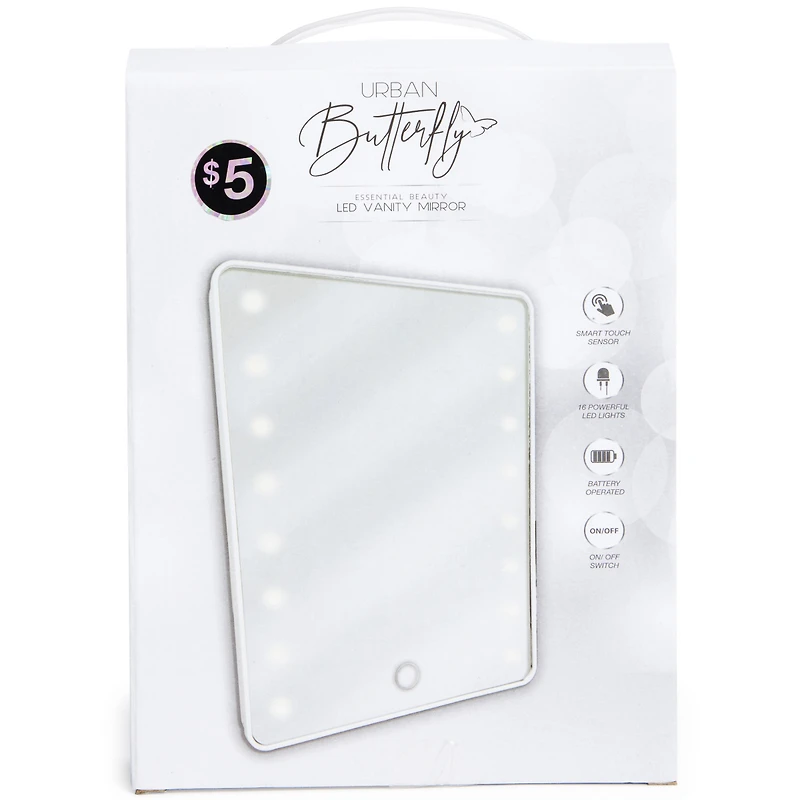 LED Vanity Mirror With 16 Leds & Storage