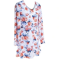 Juniors Skater Dress - White Floral