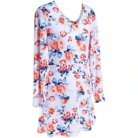 Juniors Skater Dress - White Floral