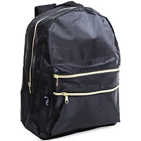 Double Front Zipper Pocket Backpack 16in