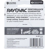 Rayovac® High Energy™ D Batteries 2-Pack
