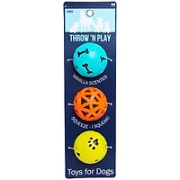 Squeaky Ball Dog Toys 3-Pack
