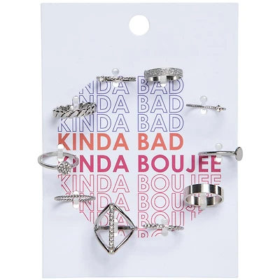 Kinda Boujee' Jewelry Rings 10-Pack