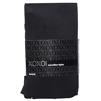 Juniors Black Microfiber Tights