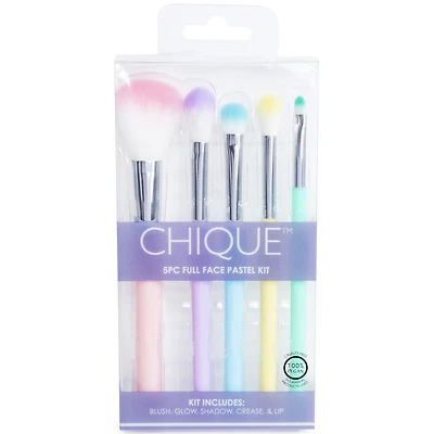Chique™ Full Face 5-Piece Pastel Makeup Brush Set