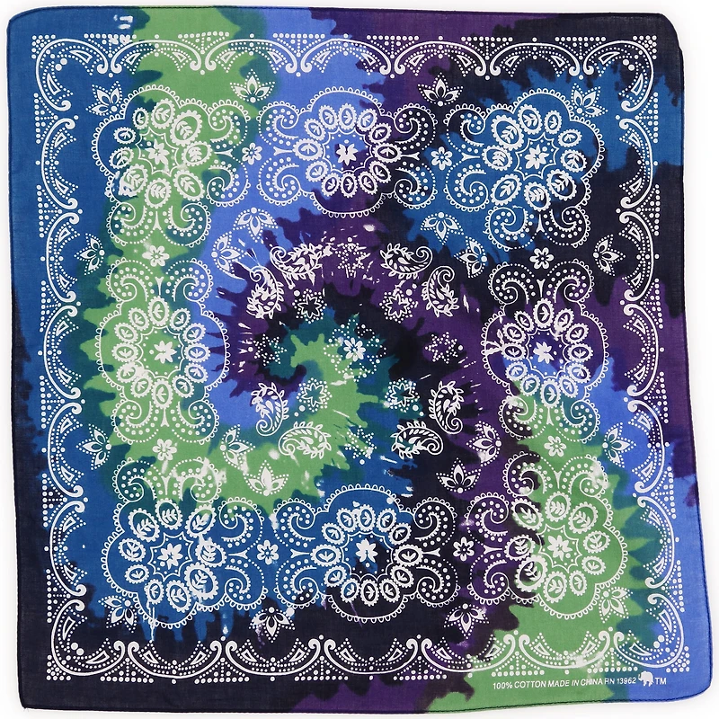 Tie Dye Bandana 21in x