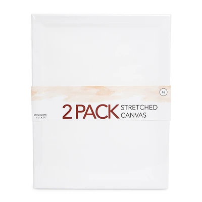 Stretched Canvas 2-Pack 11in x 14in