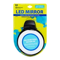 LED Ring Light Mirror w/ Suction Cup Mount