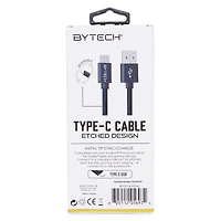 6ft USB-C Etched Charging Cable
