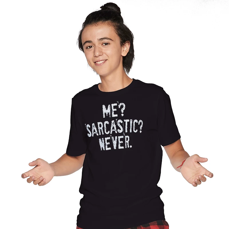 Me? Sarcastic? Never.' Graphic Tee