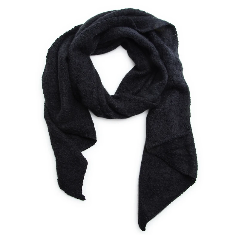 juniors boucle knit shawl wrap