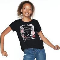 Juniors Floral Nothing To Lose Graphic T-Shirt