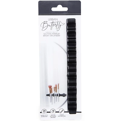 Suction-Cup Makeup Brush Organizer