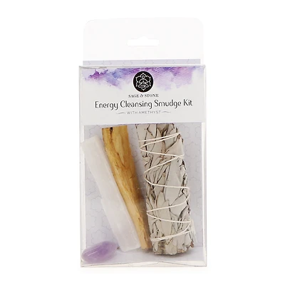 Sage & Stone Energy Cleansing Smudge Kit