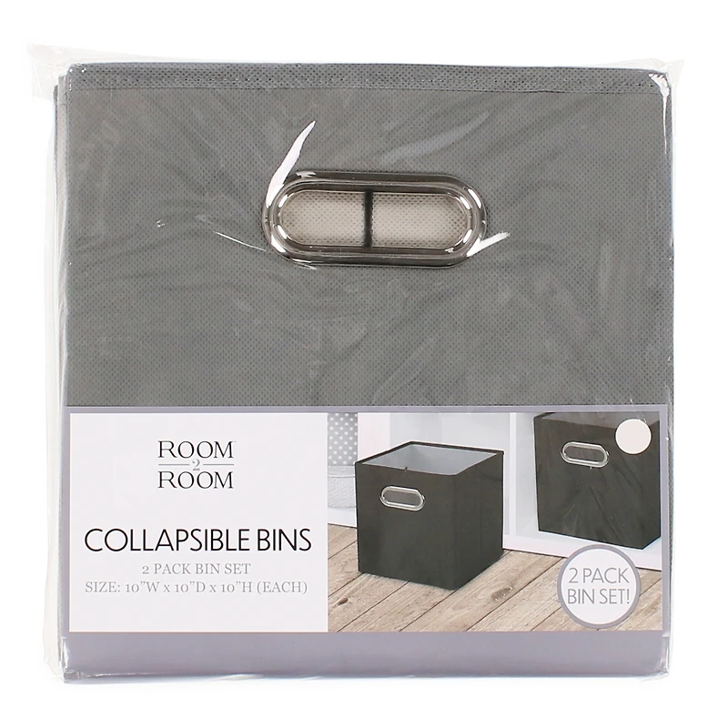 Collapsible Storage Bins 2-Pack Set 10in x