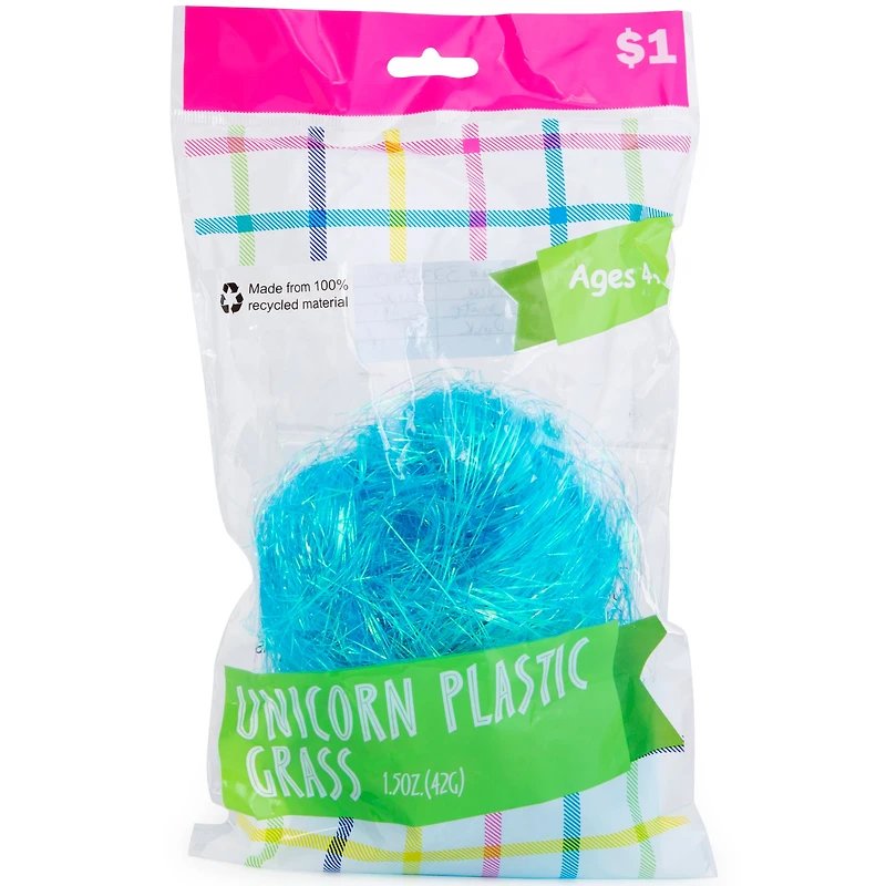 Recycled Plastic Unicorn Easter Grass 1.5oz