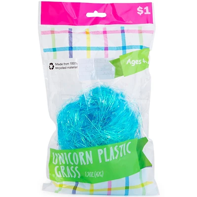Recycled Plastic Unicorn Easter Grass 1.5oz